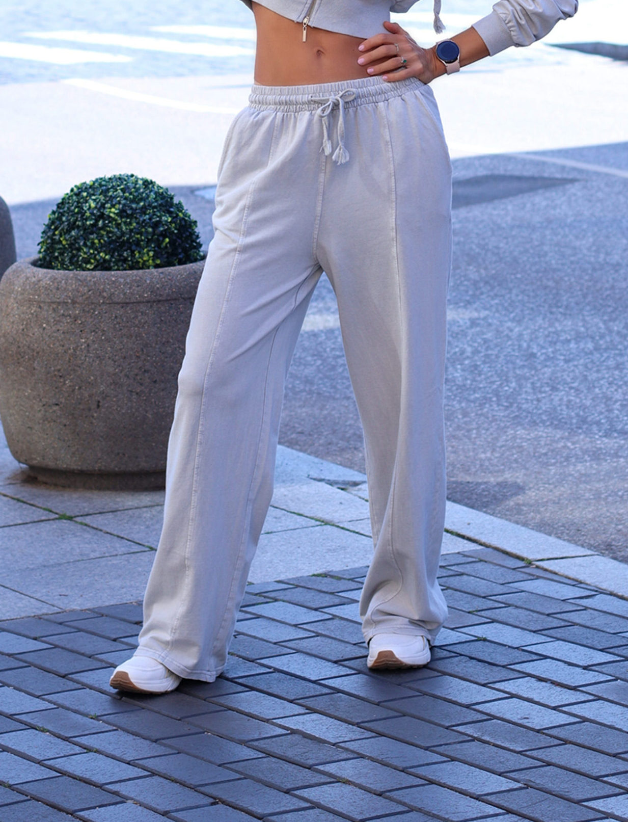 Blukintos Medvilnės Kelnes - Image 3