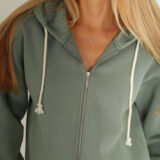 Moteriškas džemperis su užtrauktuku