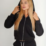 Moteriškas džemperis su užtrauktuku