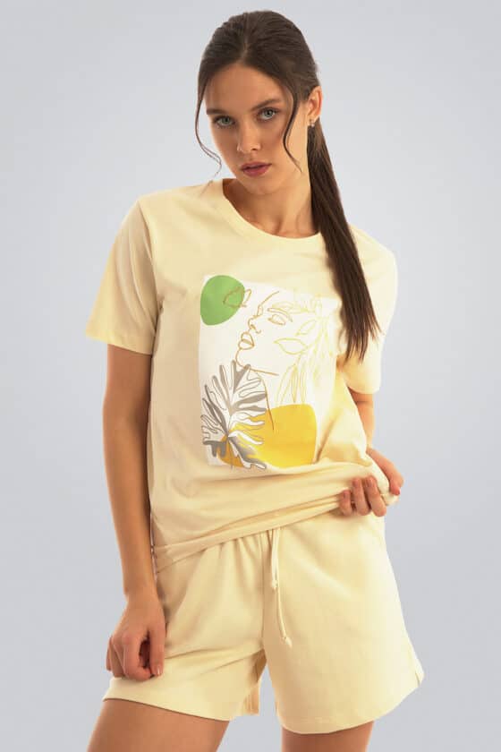 Printed soft cotton T-shirt