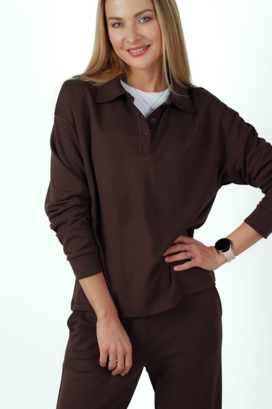 Woman tracksuit polo style - Image 3