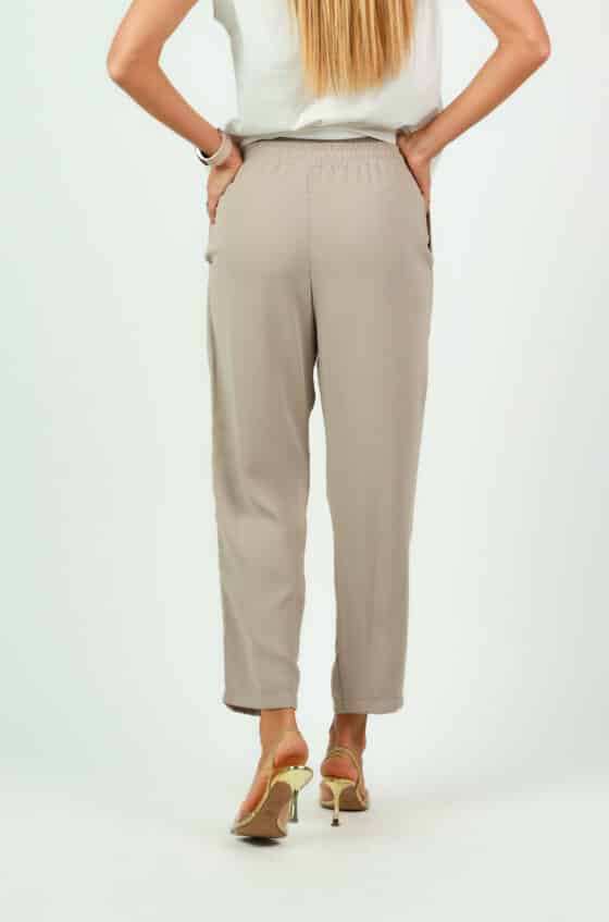 Woman cropped pants beige colour - Image 2