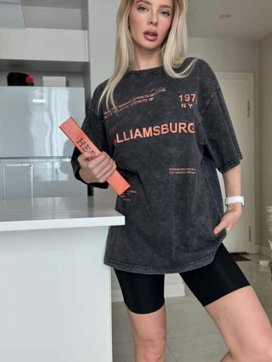 Acid washed oversize T-shirt „WILLIAMSBURG“ - Image 3