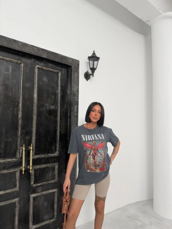 Acid washed T-shirt "Nirvana" - Image 2