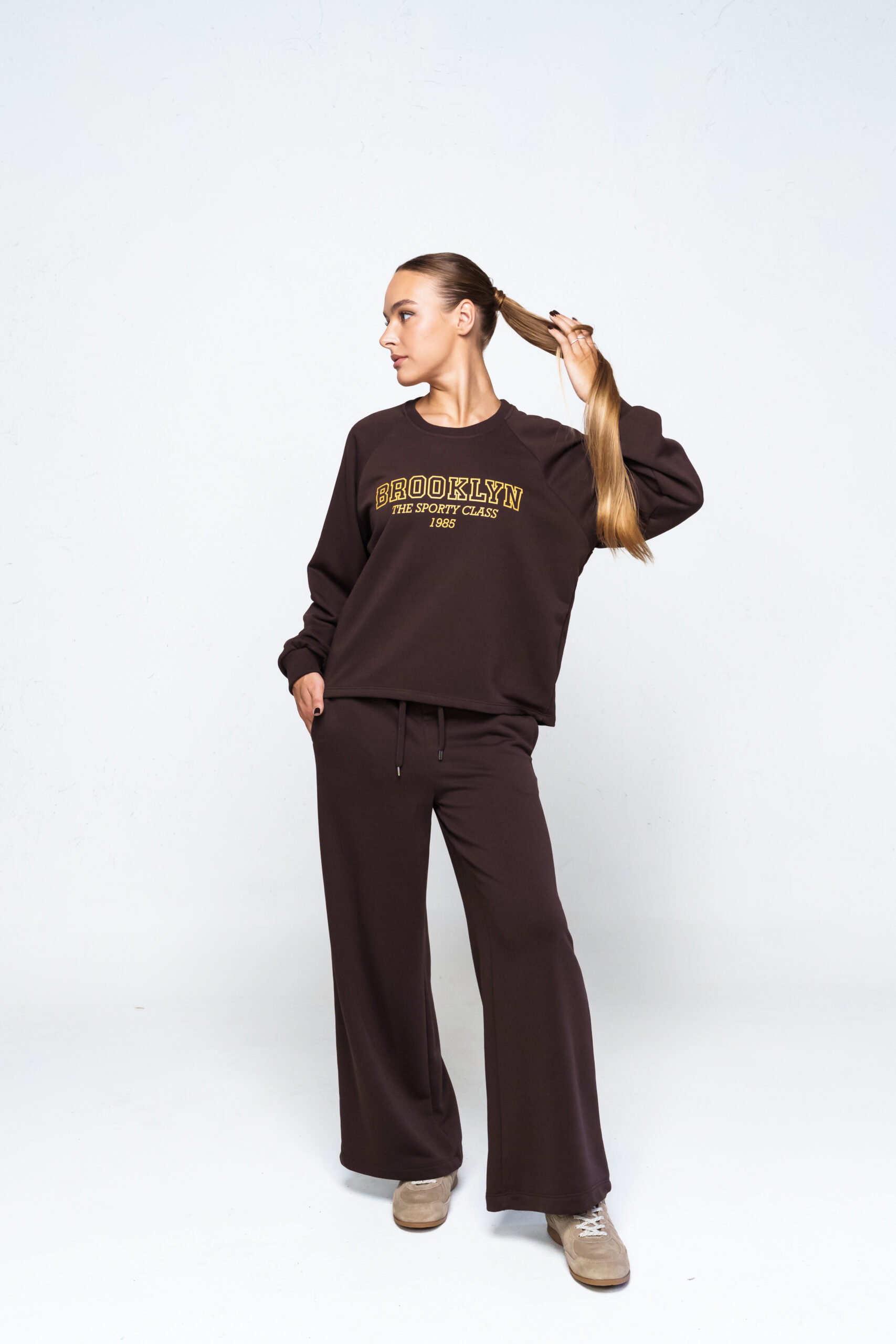 Kostiumėlis be pūkelio BROOKLYN šokoladinės spalvos - Image 2