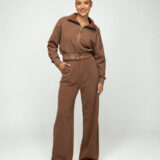 Blukintos trisiūlės medvilnės laisvalaikio kostiumas be pūkelio