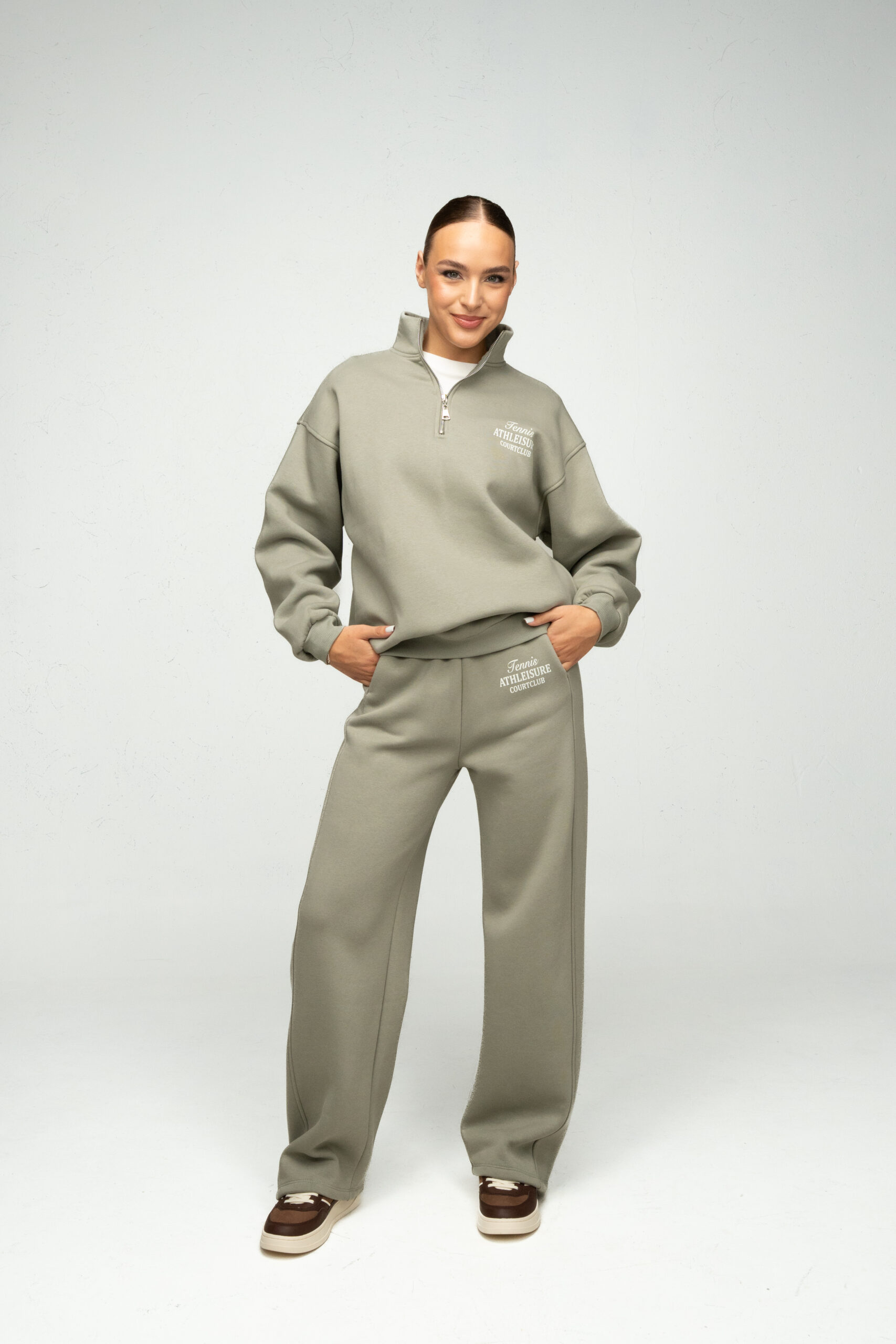 Laisvalaikio kostiumėlis su pūkeliu "Šalavijų jaukumas"