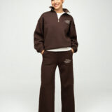 Laisvalaikio kostiumėlis su pūkeliu "Šokoladinis jaukumas"