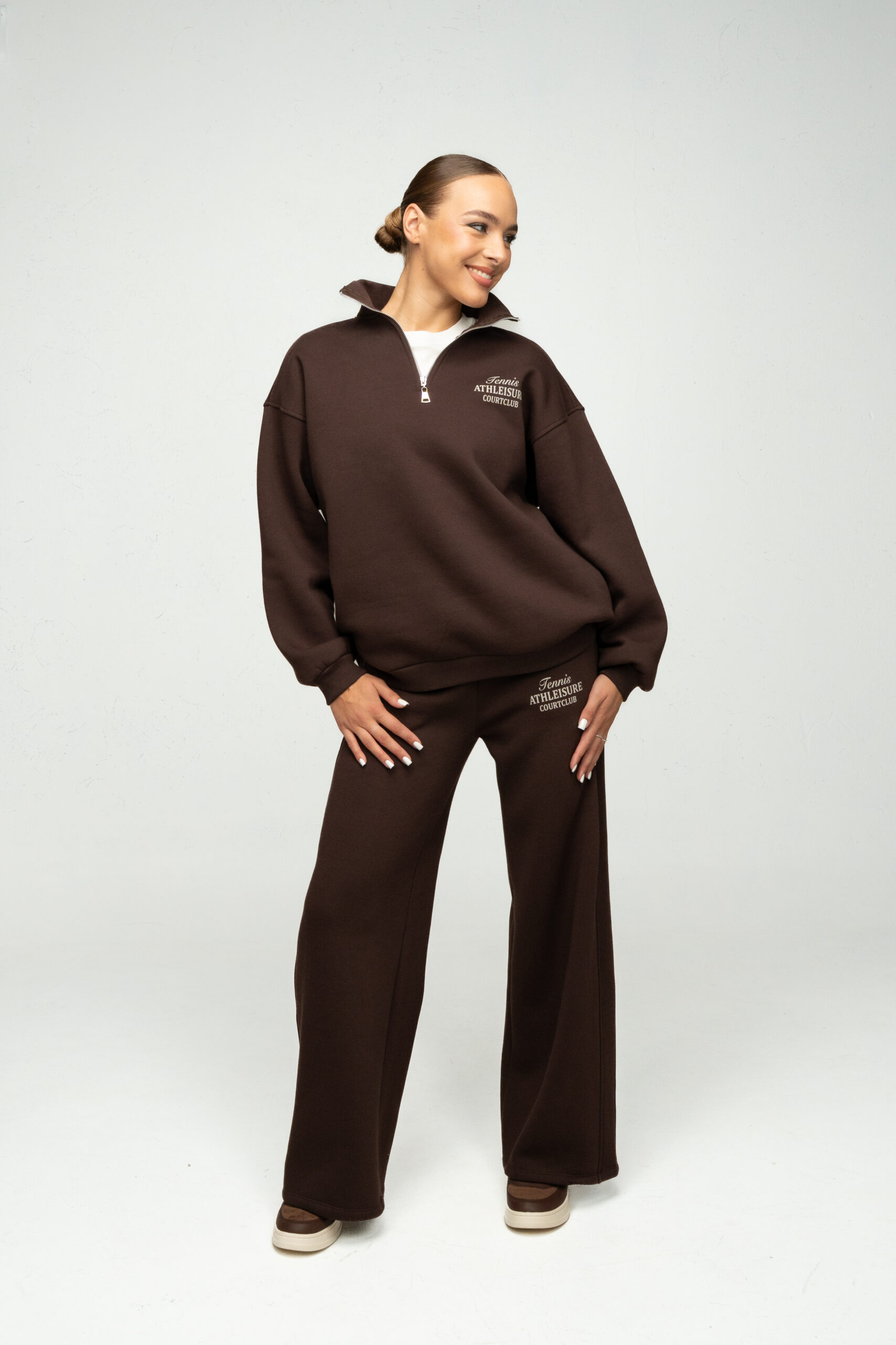 Laisvalaikio kostiumėlis su pūkeliu "Šokoladinis jaukumas" - Image 4