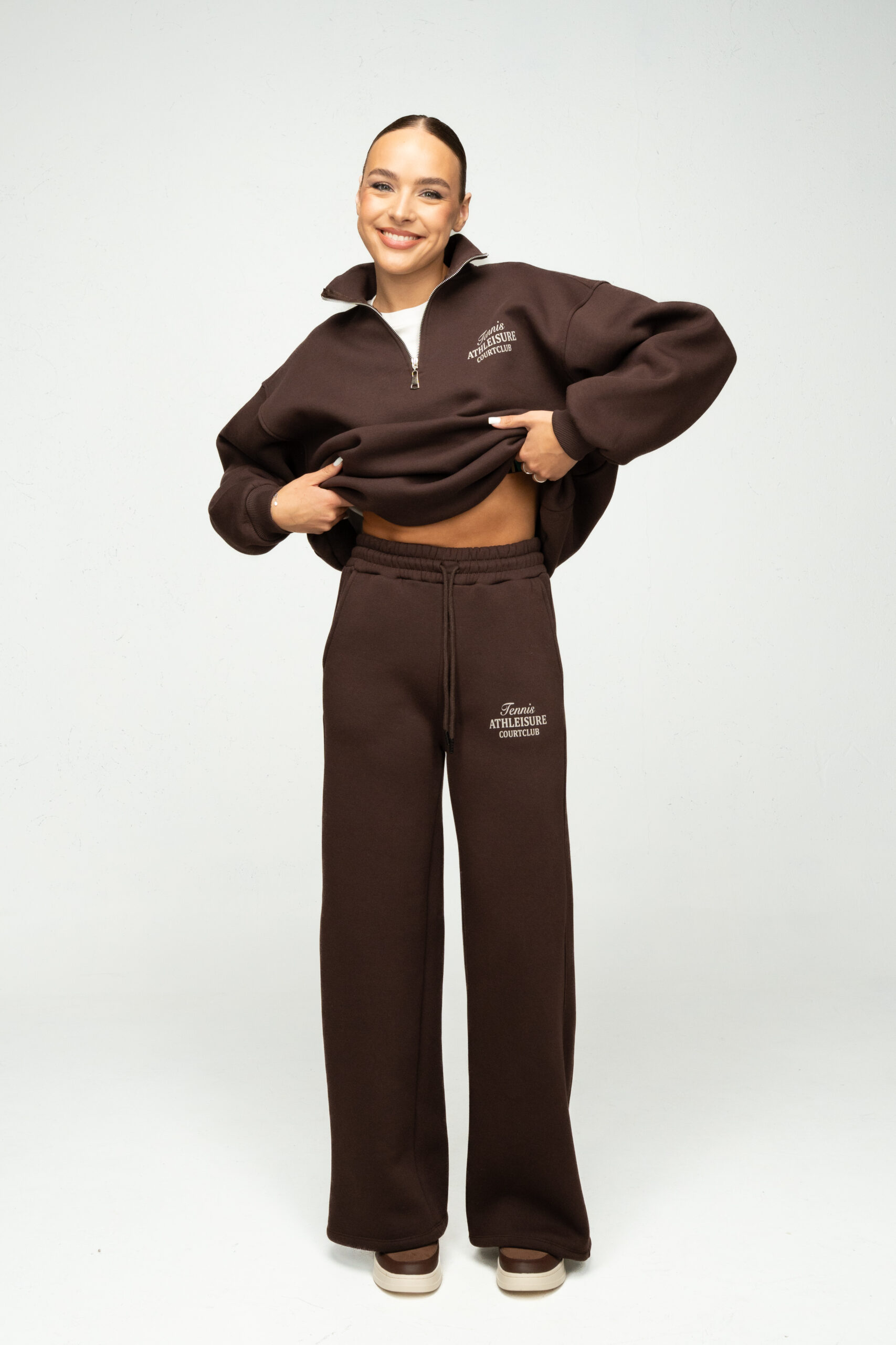 Laisvalaikio kostiumėlis su pūkeliu "Šokoladinis jaukumas" - Image 3