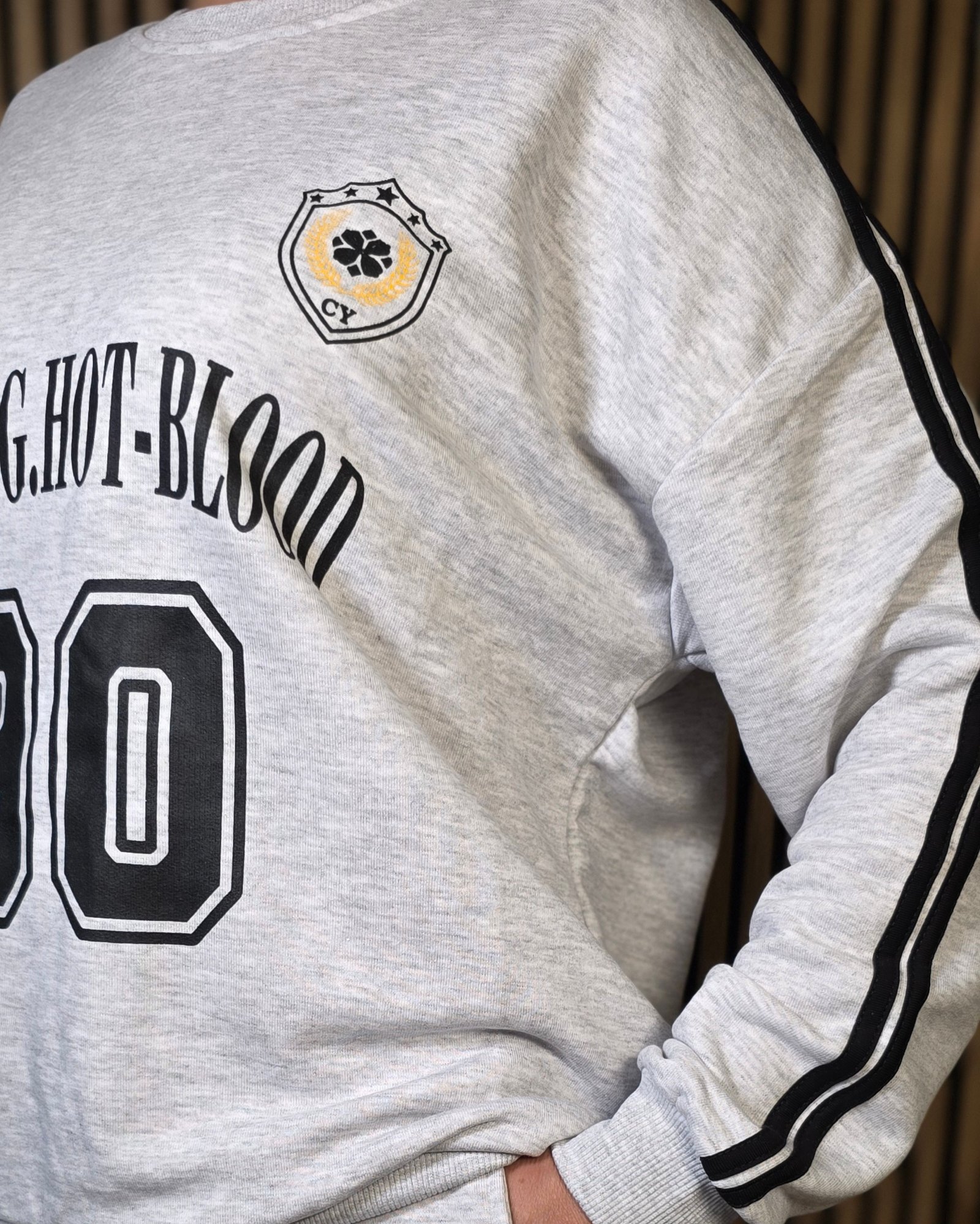 Laisvalaikio kostiumėlis VARSITY 90 pilkas melange - Image 4